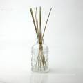 custom design luxury empty fancy cosmetic packaging clear glass reed diffuser bottle